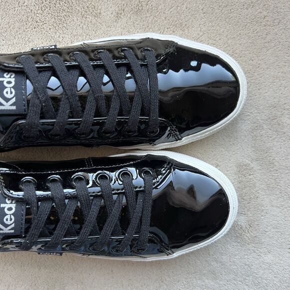 Keds Jump Kick Duo Black Patent Leather Women US 6 Casual Athleisure WH68092 - Picture 9 of 16